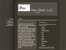 Tablet Screenshot of navsteel.com